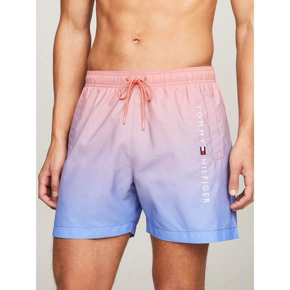 Tommy Hilfiger Medium Length Drawstring 5" Swim Trunks Coral Blossom Size XL - Picture 1 of 2